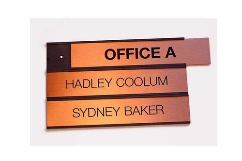 Stacking Name Plates - Interchangeable Signs