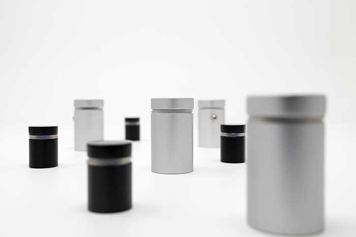 Sign stand offs, stylish sign mounting option for office signs and any sign