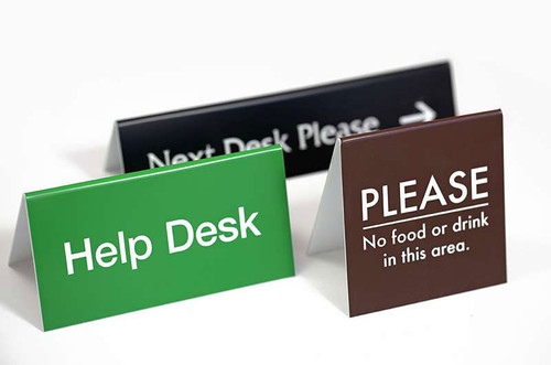Table Top Tent Signs & Counter Signs 2 sided