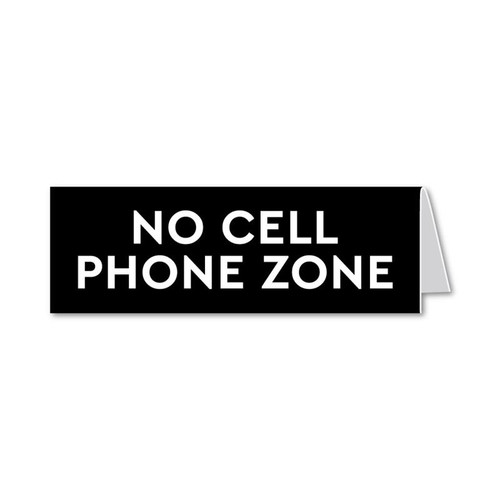 No Cell Zone Sign