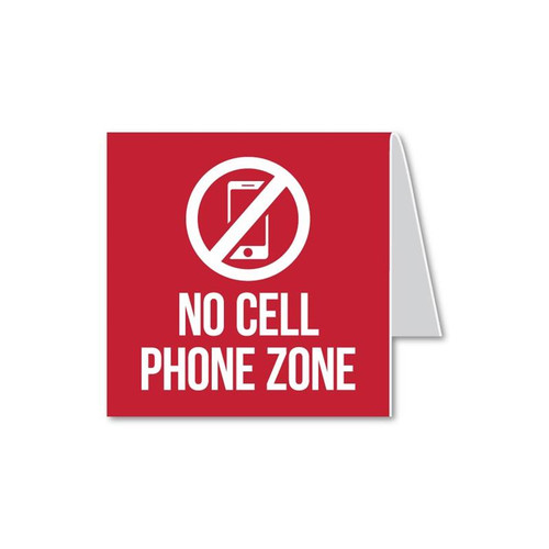 No Cell Phone Zone Sign