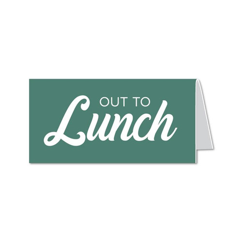 Out to Lunch Counter Sign - receptionist desk signs