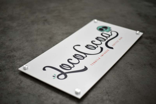 Full Color Print on White Acrylic