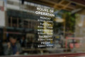 Vinyl Business Hours Cut Vinyl for Window