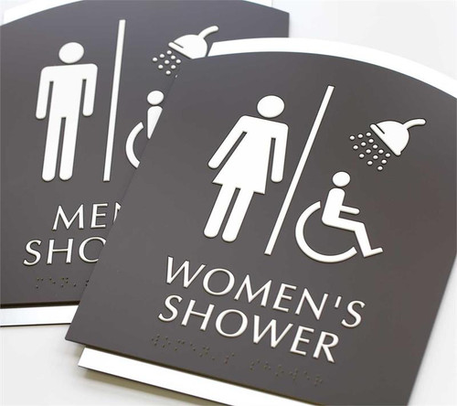 ADA Braille Shower Signs - Echo Series