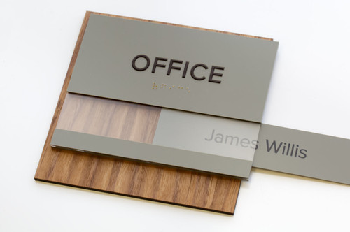 Wooden Insert Signs with Replaceable Inserts