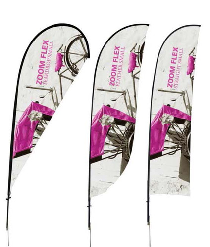 Feather & Tear Drop Signs - Flex Logo Signs